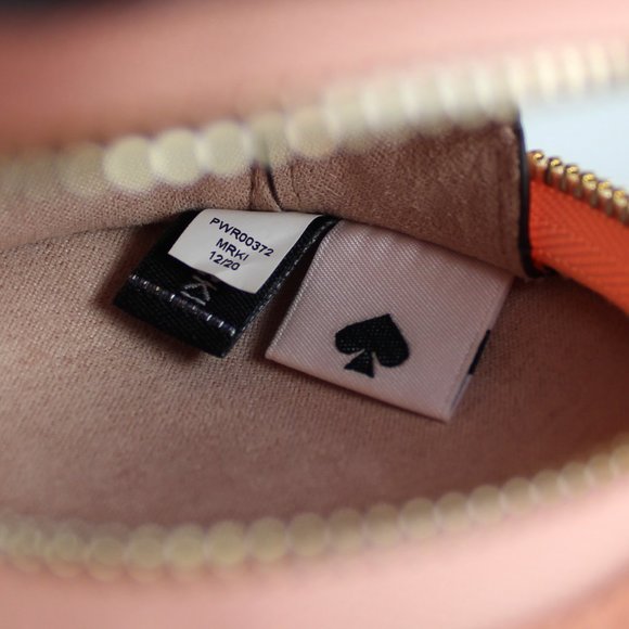 NWT Kate Spade Fish Leather Coin Wallet, Guava Juice, Zip Closure, Bag Charm - Picture 9 of 10